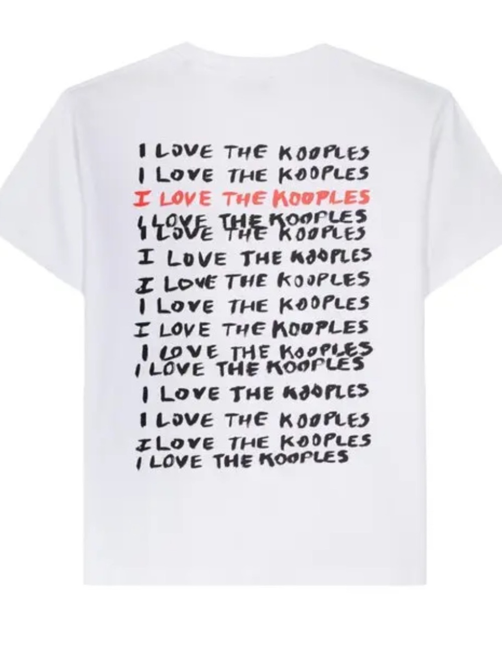 The Kooples White Graphic Tee Shirt Large